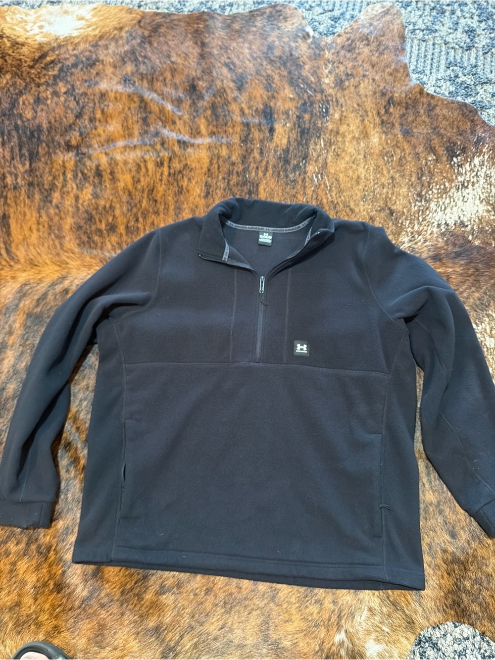 UNDER ARMOUR 1/4 Quarter Zip Fleece Collared Pullover Jacket Golf Men's Size XL